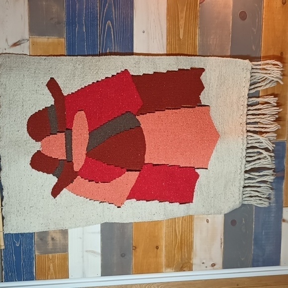 Vintage Wool Wall Hanging Tapestry Southwest - Picture 5 of 5